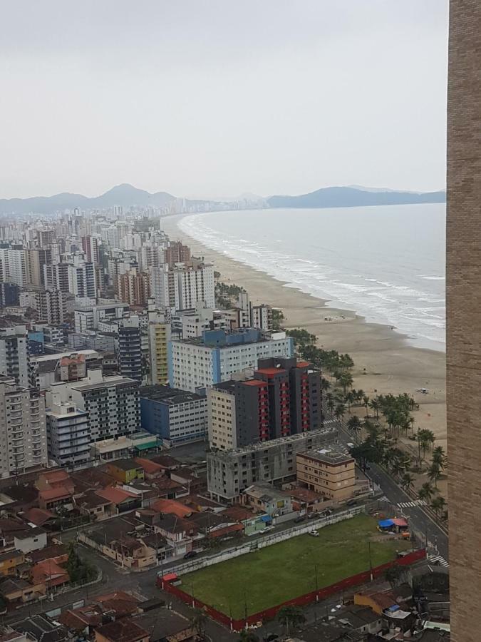 Ap Pe Na Areia Frente Praia Costa Do Sol Apartman Praia Grande  Kültér fotó